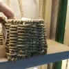 Qingling Craft Straw Weaving handmade small baskets, rattan and straw woven flower POTS, home decoration and festive items details Picture